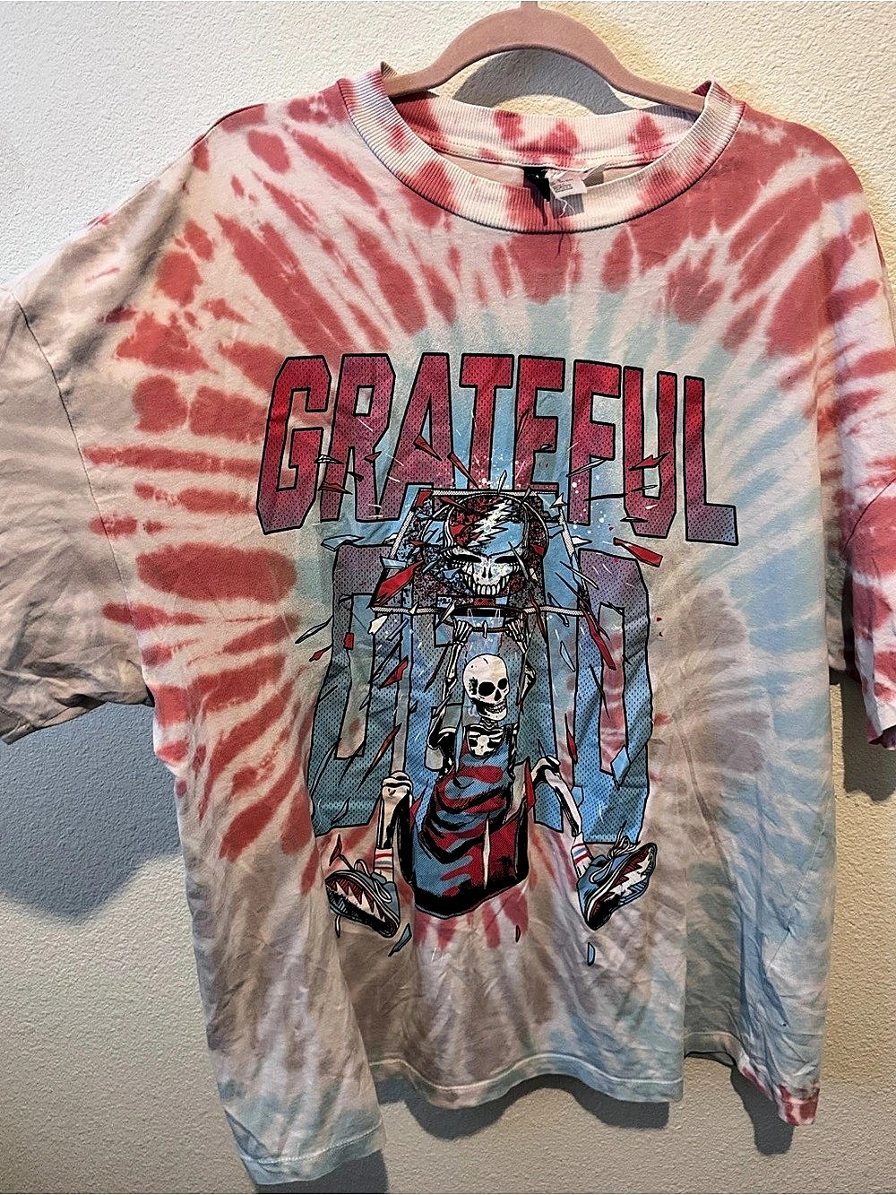 Grateful Dead Steal Your Face graphic tee Tie-Dye Graphic Tee oversized